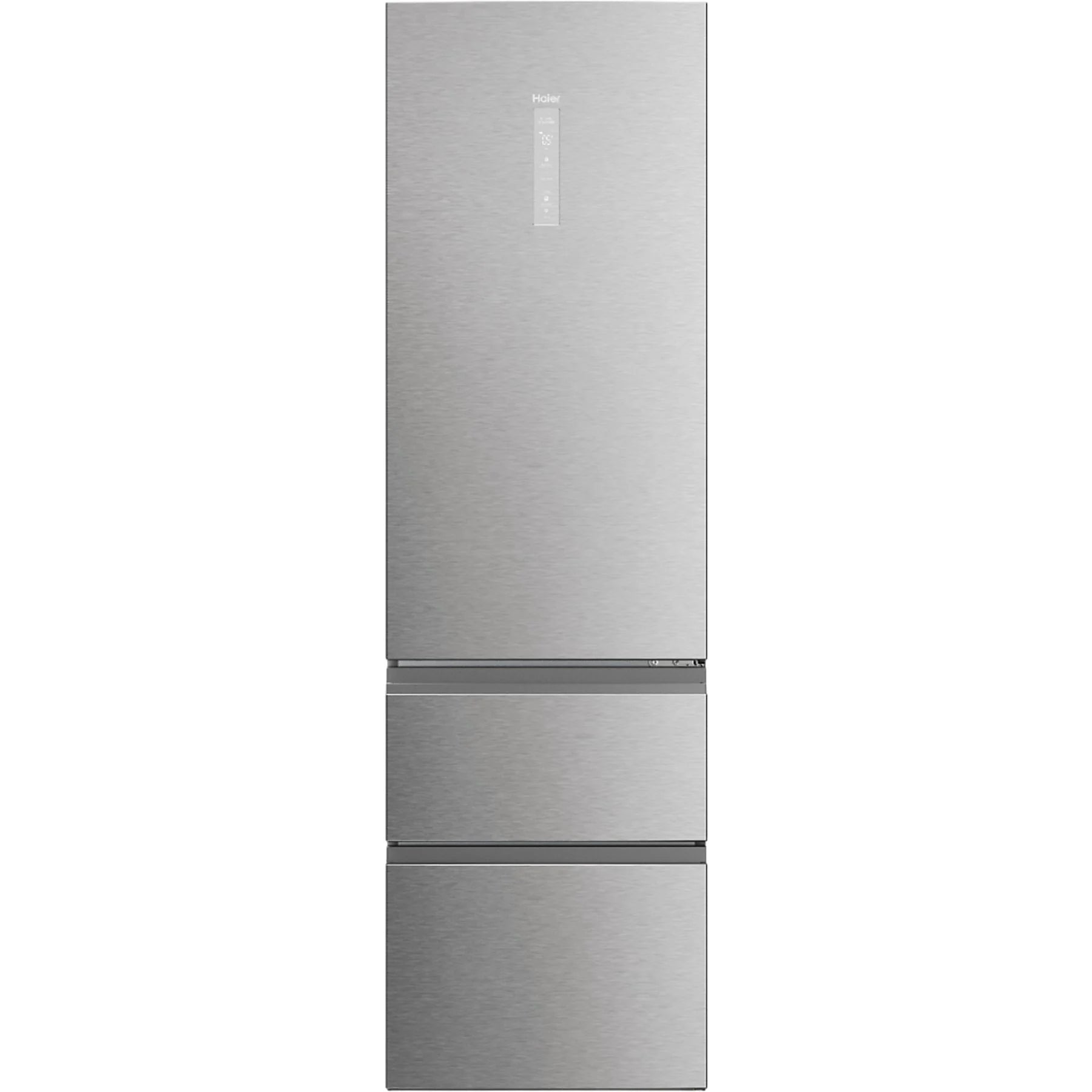 Haier Combi 3D 60 Series 5 refrigerator, No Frost, 205 cm, 414 l, with Direct Access and Wi-Fi, in Inox finish.